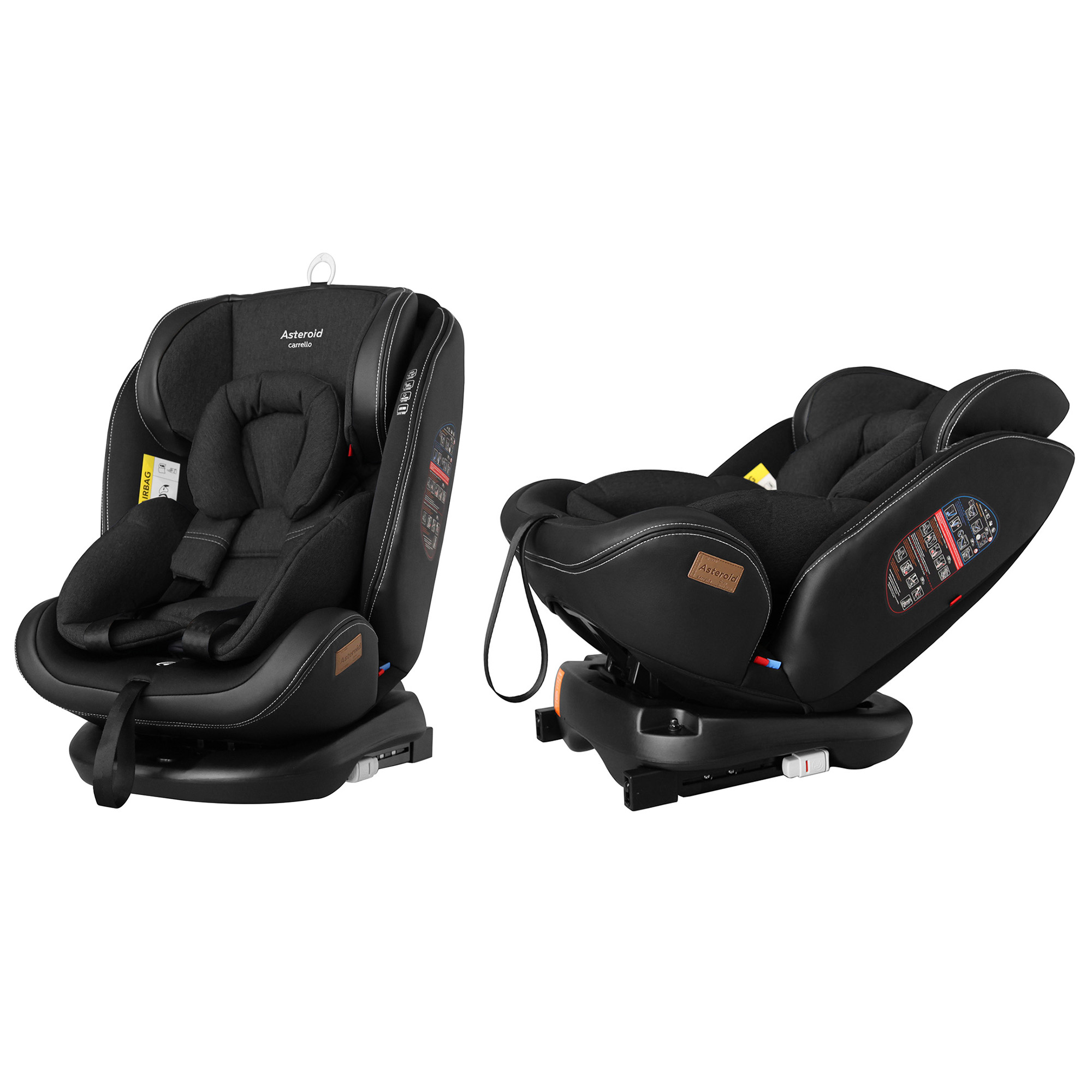 Автокрісло CARRELLO Asteroid CRL-12801 Denim Blue 0+1+2+3 ISOFIX з поворотом Space Black (Каррелло Астероід)